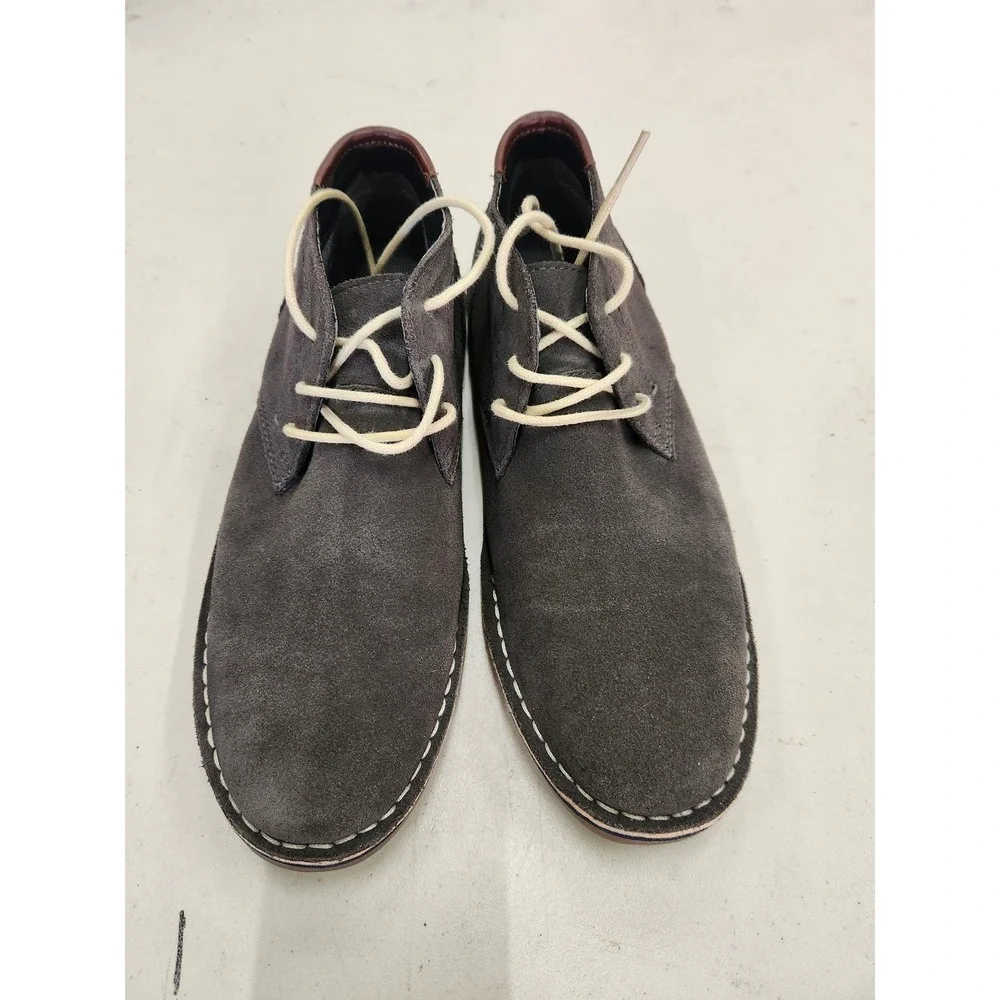 Kenneth Cole Reaction Desert Wind Mens 8.5 Grey Suede Chukka Boots